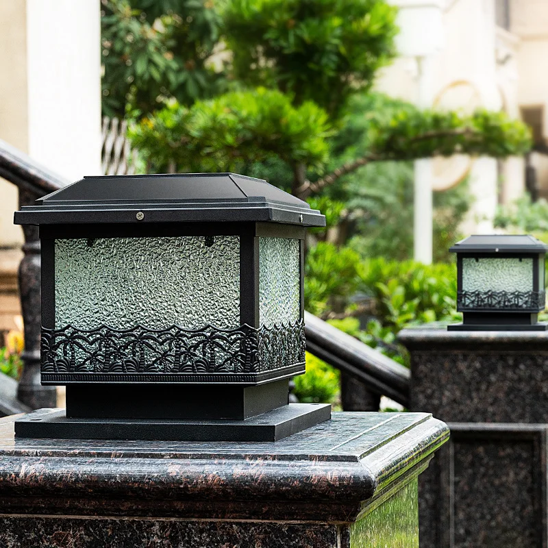

Garden Solar wall Outdoor lights column head lighting villa waterproof lawn courtyard column entrance door column landscape Lamp