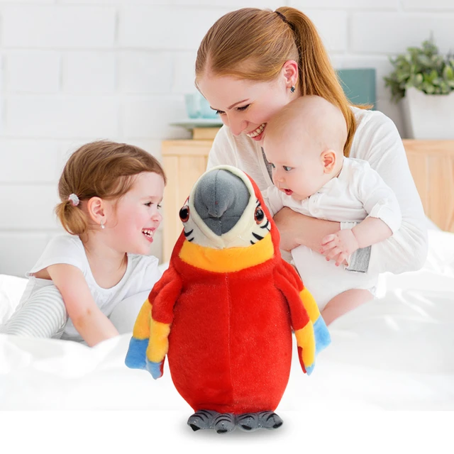 Talking Parrot Electronic Plush Toys Cute Bird Pet Speak Record Repeat Wave Wings Stuffed Toy For Kid Gift 1