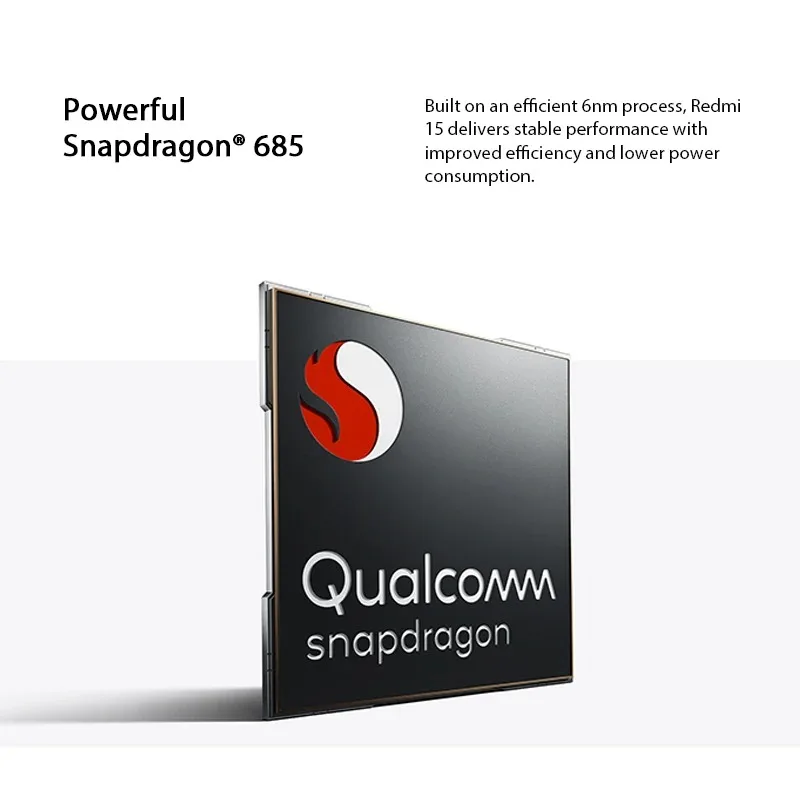 Global Version Redmi 15 Smartphone Snapdragon® 685 50MP 6.9" Up to 144Hz Mobile Platform 33W Fast Charging 7000mAh Battery IP64 view 3