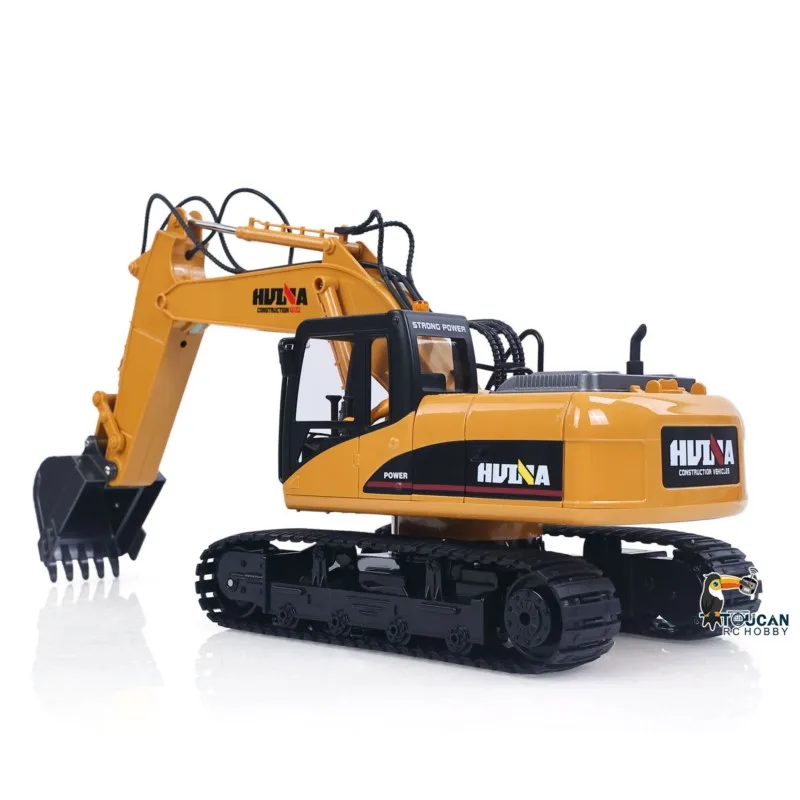 HUINA RTR 1/14 RC 전동 굴삭기 1535 원격 조종 굴착기 15CH 2.4G 무선 완제품 배터리 사운드 조명 효과 모델 장난감