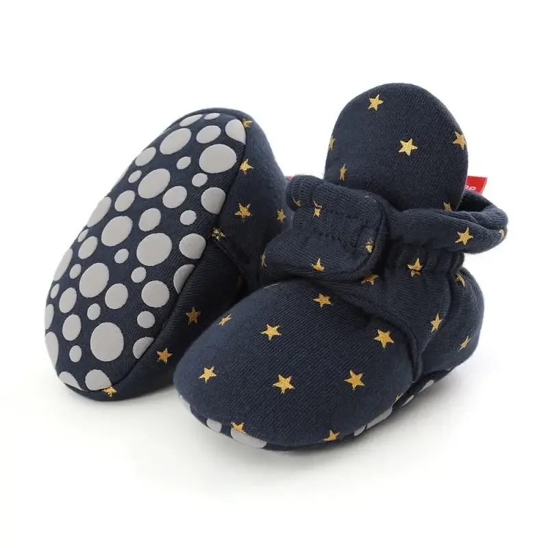 Newborn Baby Socks Shoes Boy Girl Toddler Booties Cotton Soft Anti-slip Warm Infant Crib Shoes baby shoes soft sole shoes