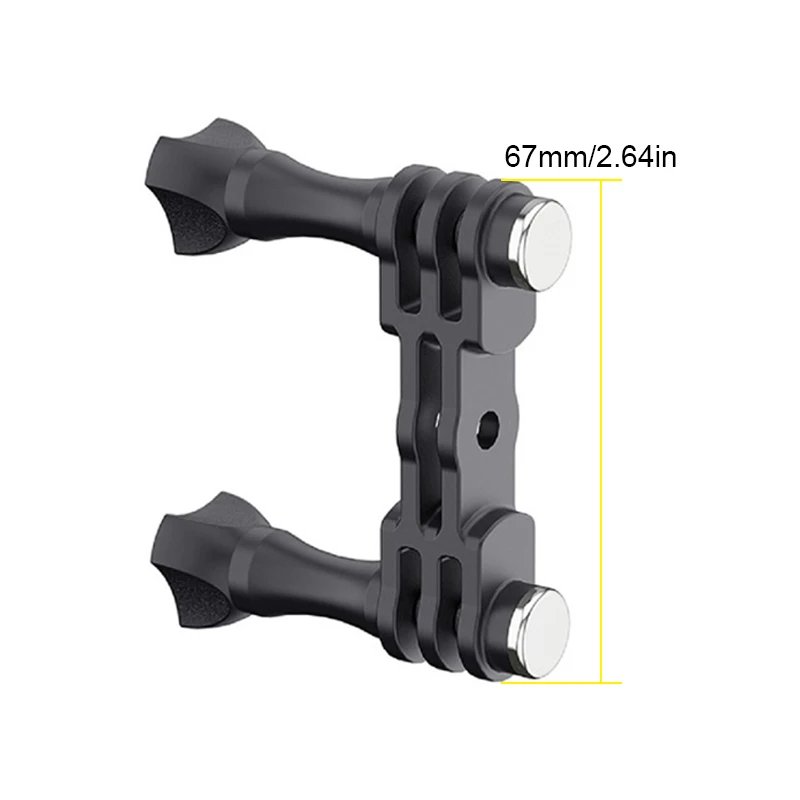 

Dual Holder Bracket Tripod Mount Adapter for GoPro Hero 12 11 10 9 8 7 6 5 Xiaomi Sjcam Eken Go Pro Action Camera Accessory