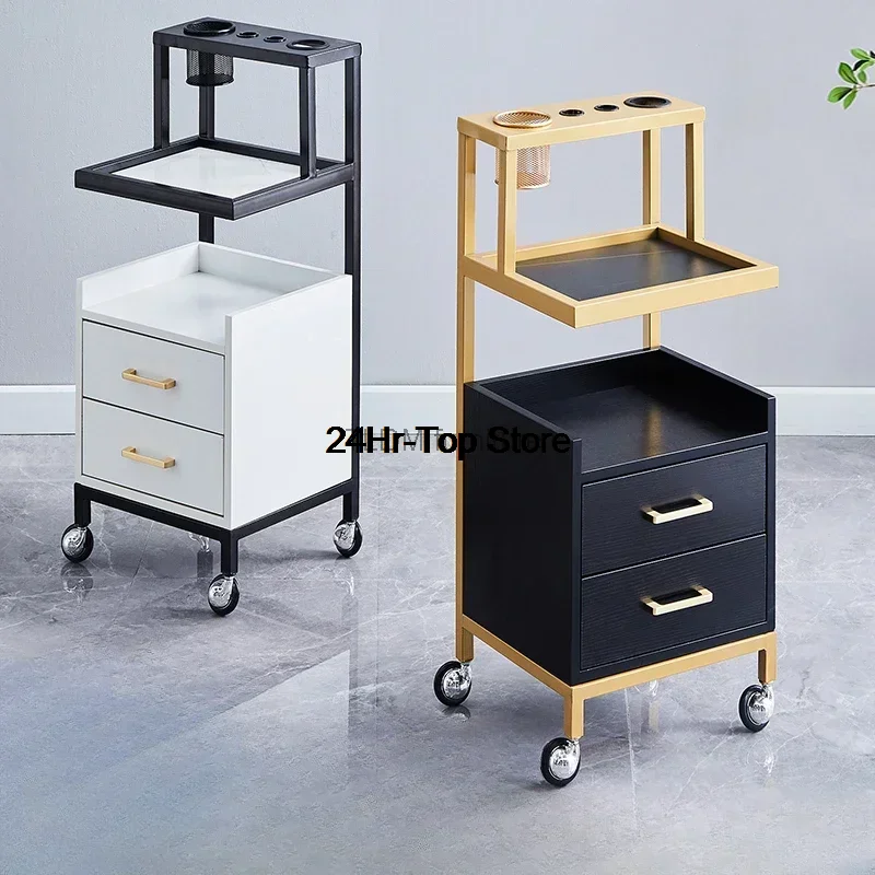 

Тележка для парикмахерской BL50SF, полезная тележка для салона, косметики, парикмахерской, вращающаяся тележка для медицинской уборки, вспомогательная мебель для салона