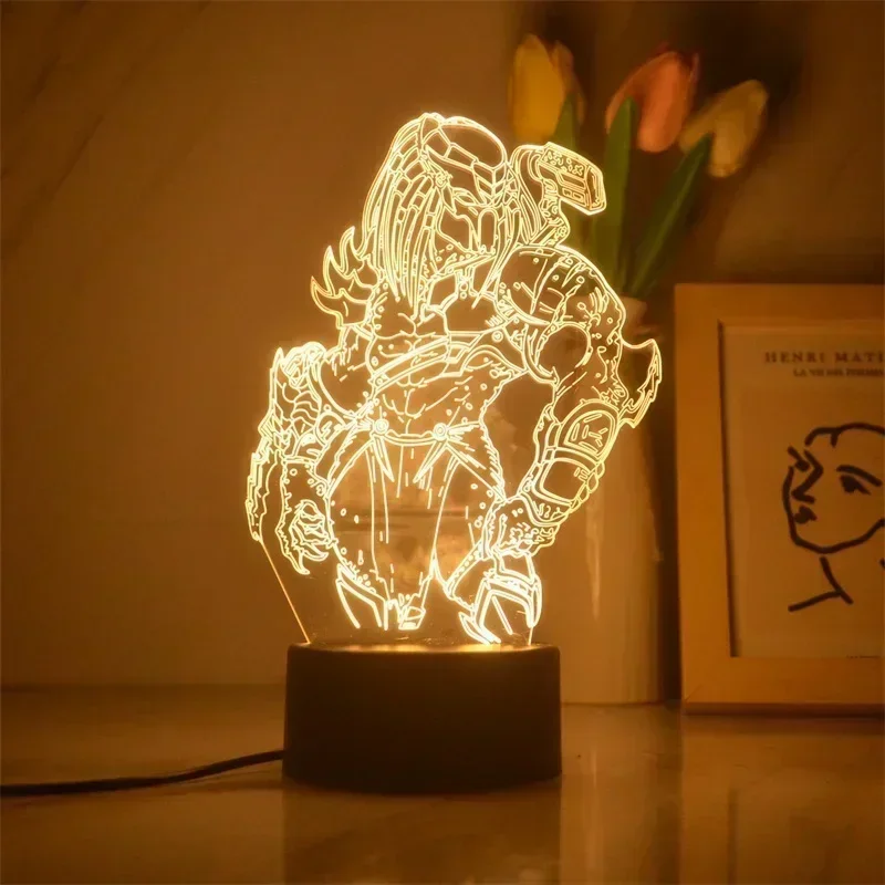 thumbnail image 1 of Lámpara de luces LED 3D con forma de anime, Iron Man, Spiderman, figuras de acción de Disney, lámpara de dormitorio para niños, juguetes LED, modelo de decoración, regalo para niños, 1 of 5