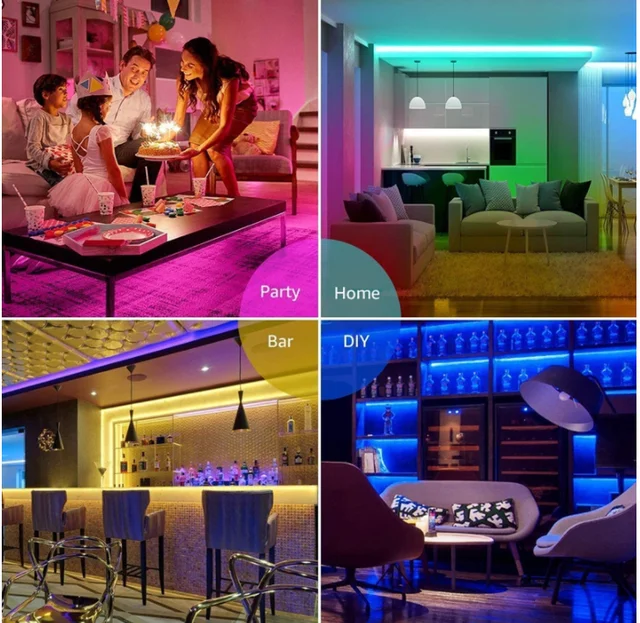 Bande lumineuse LED USB 5M, 5V, 3528, 1 mètre, 5 mètres, blanc chaud et froid, rose, vert, bleu, rouge, ruban SMD, lumière d'armoire de plafond, étanche 6