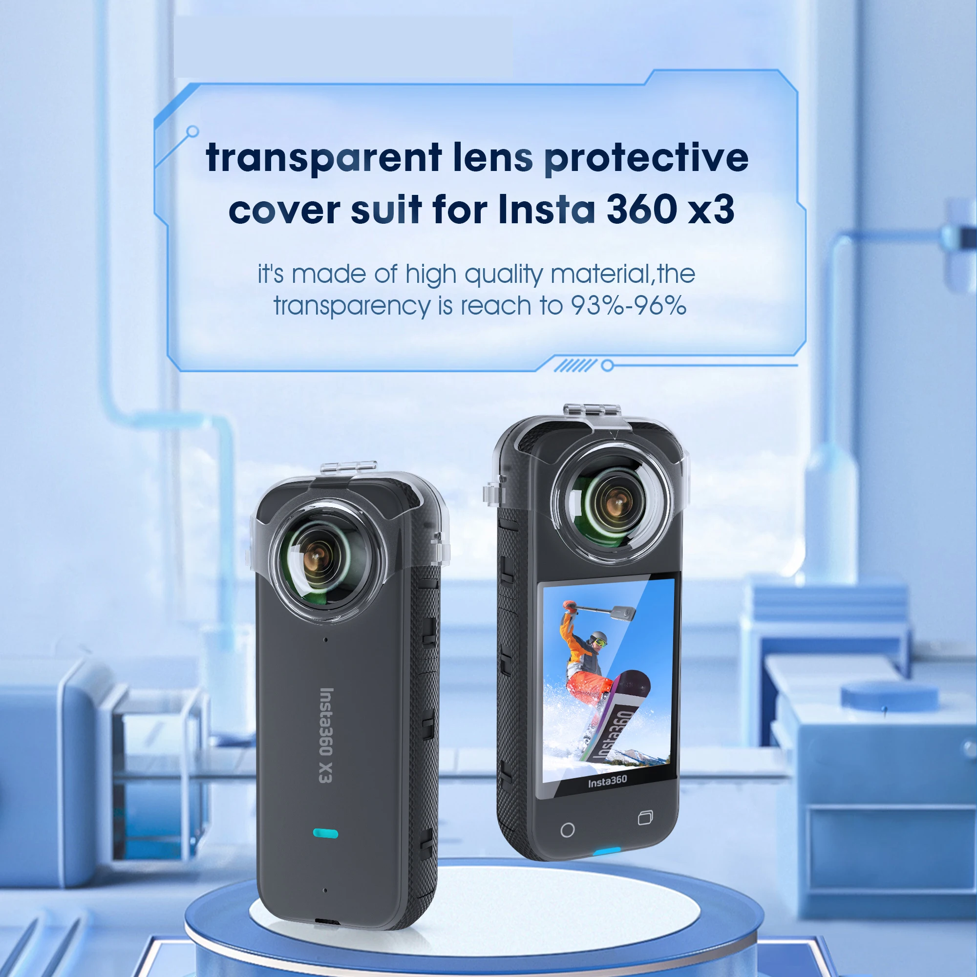

Защита от царапин для Insta360 X3 клейкая Защита объектива двойной объектив 360 мод для Insta 360 X3 Защитная крышка объектива Аксессуары для камеры новинка