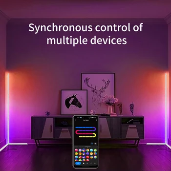 Living Room Corner Floor Lamp 150 Tuya LED Smart RGB Mood Light for Bedroom Nordic Home Decor Table Lamp Interior Stand lighting 4