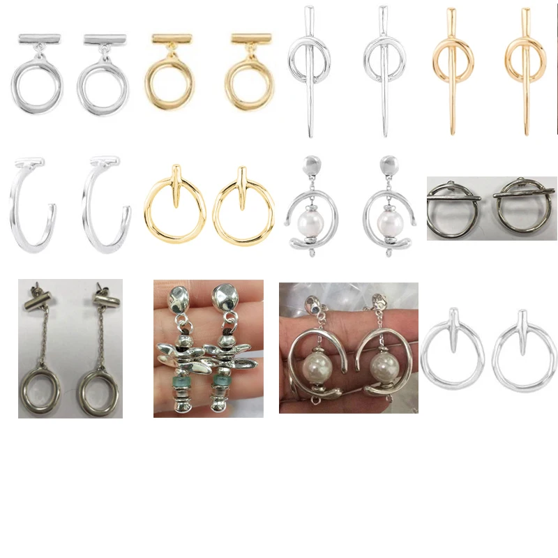 

2021 New Style Stainless Steel Alloy Popular Plated 925 Silver Charm Fashionable and Generous Earrings Transportation for Women