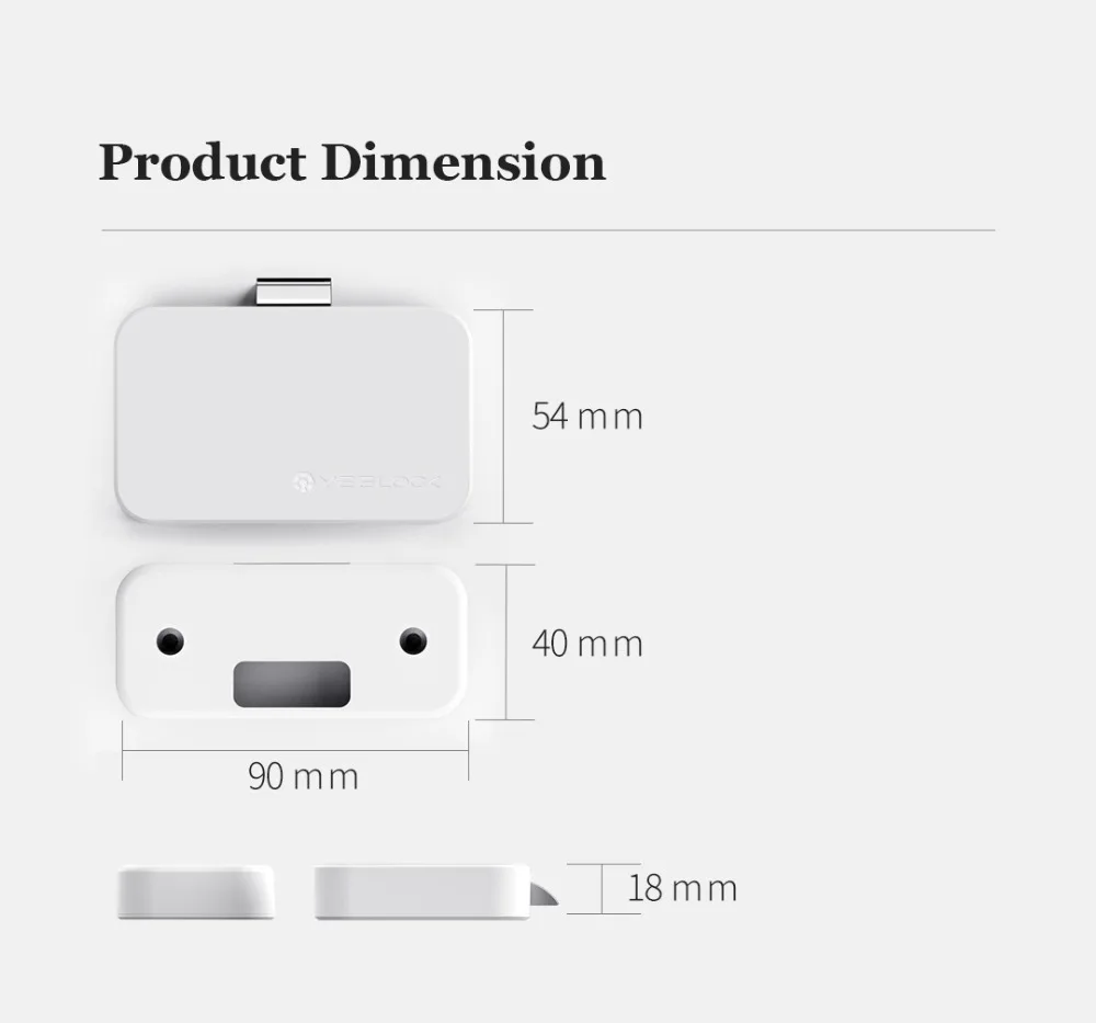 Умный мебельный замок Xiaomi yeelock Cabinet Lock