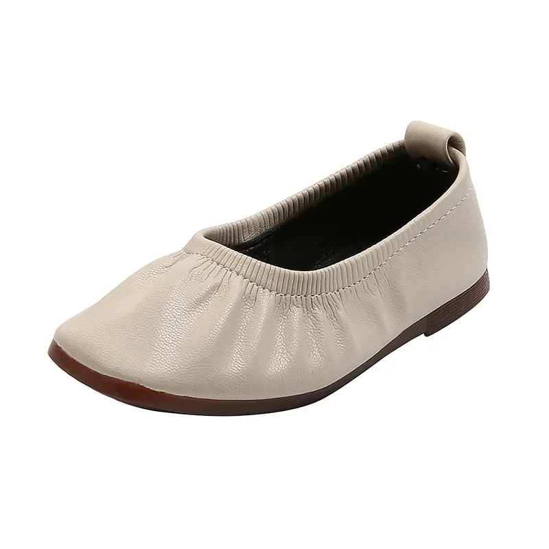 Princess Girls Flat Shoes Breathable Soft PU Leather Dress Shoes for Party Ballet Dance Slip-on Overshoes Casual Moccasin F12282 6