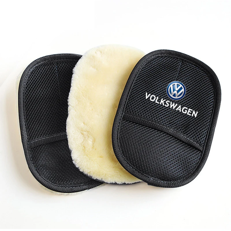 Car Wash Glove Wool Soft Polish Cleaning Brush Tools For Volkswagen GTI Golf 6 7 8 Polo VW R-Line CC Passat Tiguan T-ROC 1Pcs