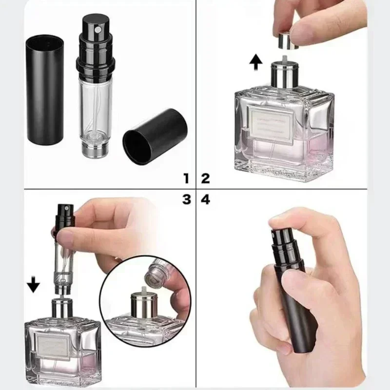 Upgraded Perfume Atomizer Bottle Refillable Portable Cosmetics Liquid Container Mini Travel Sprayer Atomizer Empty Pump Bottle perfume bottle perfume atomizer refillable bottles perfume spray bottle