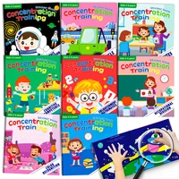 Montessori Toys Cartoon Sticker Books Focus on Potential Development Education Sticker Toys for Children 3-6Y 2