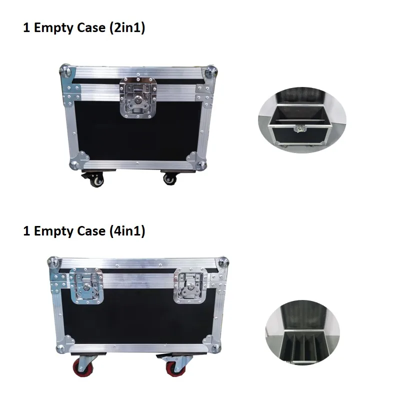 1 flycase 4Pcs 24*10w Strobe Matrix Lights Led Thunder Curtain Light Strobe Horse Dyeing Beam Stage Nightclub Dyeing Effect 4