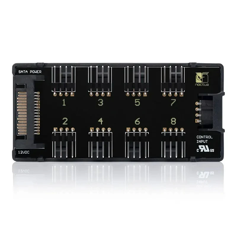 Noctua NA-FH1 8 ä ǳ , ִ 8  12V, 5V  4  PWM Ǵ 3  , ڱ  ġ, ڵ  ǻ