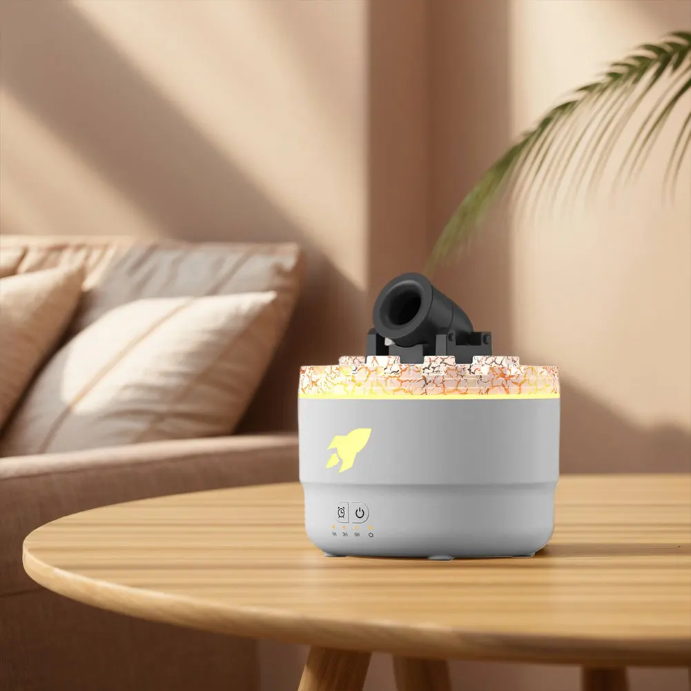 Volcanic Crack Light Cannons Humidifier Aromatherapy Diffuser with Timer Cannon Blast Aroma Humidifier for Home Office Bedroom 5