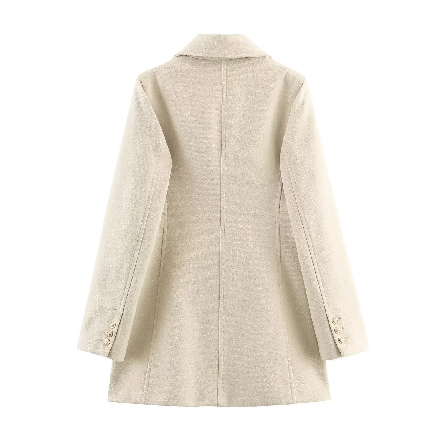 Women Autumn Winter Skirt Style Overcoat Female Fashion Laple Long Sleeves Double-Breasted Coat Lady Elegant Jackets Streetwear