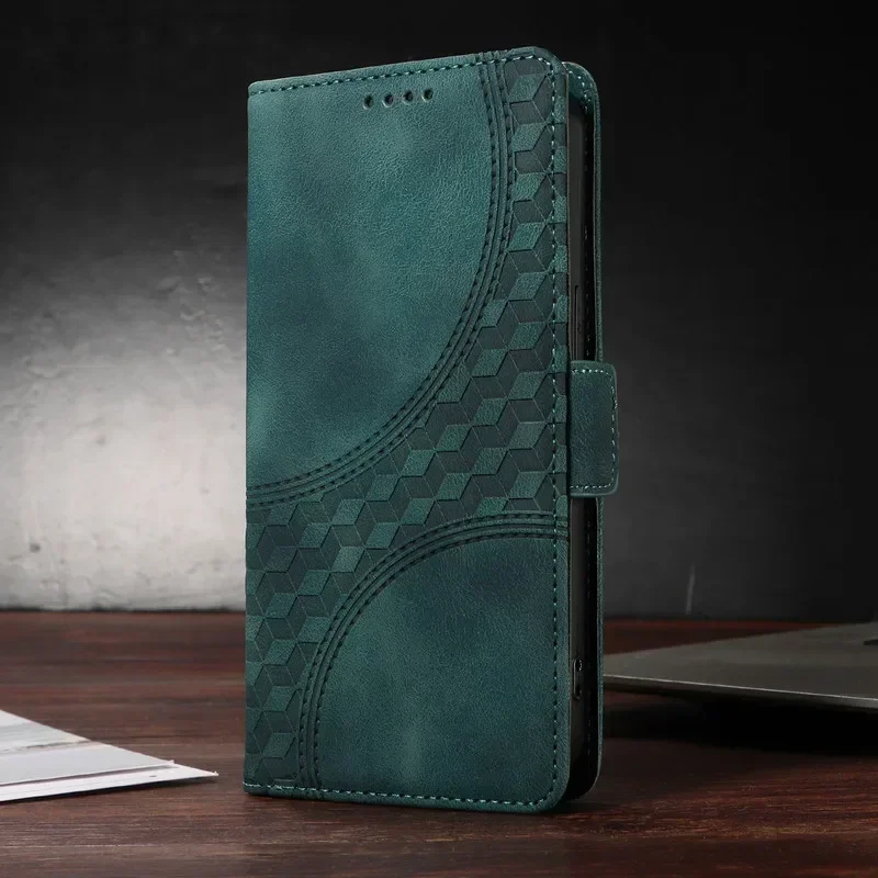 Leather Texture Wallet Book Cover - Flip Case