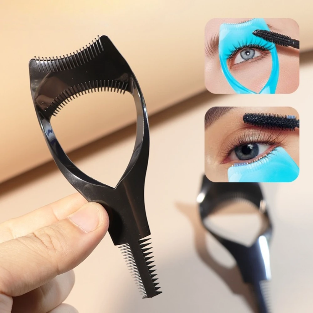 3 in 1 Eyelash Tools Makeup Mascara Shield Guard Curler Applicator Comb Beauty Cosmetic Tool Guide Card Makeup Tool 3 Colors New 8 Sda9a50aafddb46a7ba60a5be1c5937acV
