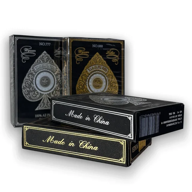 Durable Waterproof PVC Playing Cards with Gold Silver Edges Large Character Deck for Fun Parties Competitive Multiplayer Games 6