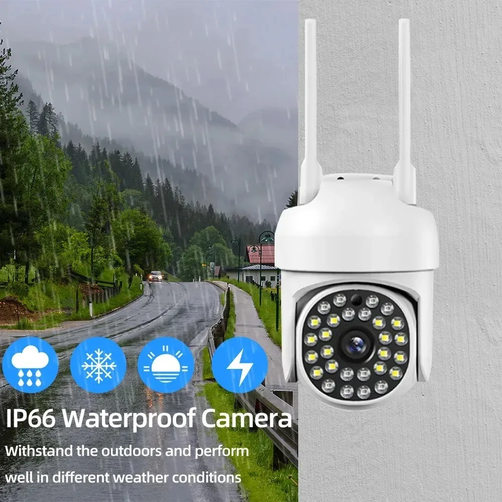 야외 와이파이 IP 카메라, 2.4G 5G, 5MP HD PTZ IP 카메라, 미니 스피드 돔, 보안 홈 감시, 무선 양방향 오디오, OKam 앱