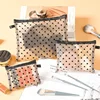 1PCS Mini Transparent Heart Makeup Bag Women Portable Lipsticks Cosmetic Storage Pouch Ins Clear Ctue Small Make Up BagS 2