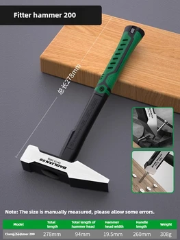 Strumenti hardware Decorazione per edifici Martello a testa piatta Martello a becco d'anatra rivestito in plastica da 200 g Martello da 300 g Martello da 500 g 1
