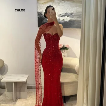 Custom Made Luxurious Party Dress Woman 2025 Off-shoulder Prom Dresses 2025 Luxury Ball Dress Fish Tail Shawl Elegant Gown Gowns 1