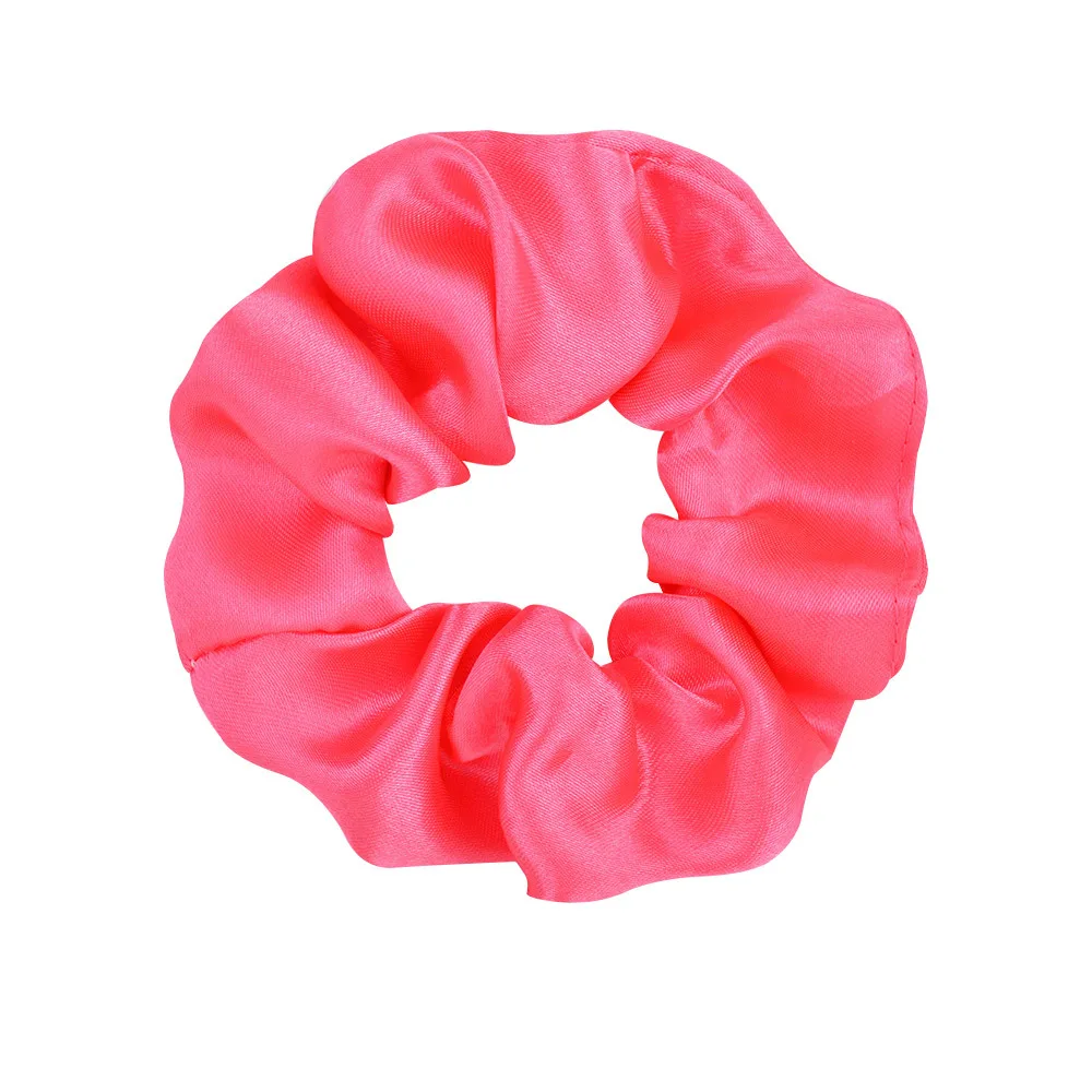 40Colors Vintage Satin Scrunchies Girls Elastic Hair Bands Ponytail Holder Hair Ties Rubber Bands Fashion Women Hair Accessories claw hair clips