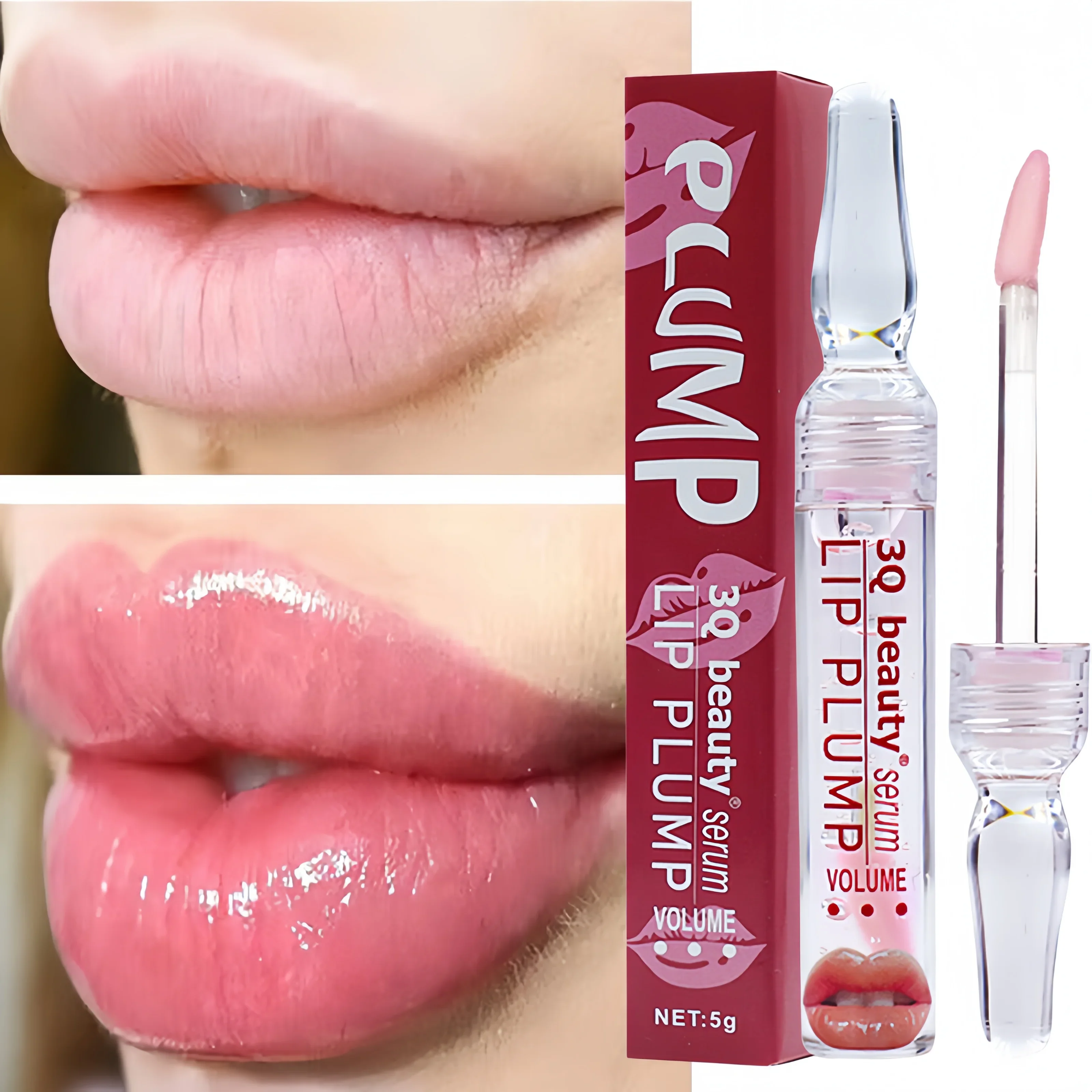 Instant Lip Enhancer Plumper Oil Extreme Volumising Lip Gloss Serum Nourishing Anti-Wrinkle Sexy Lip Moisturizing Care Cosmetics collagen lip booster plumping serum oil hyaluronate moisturizing sexy plump products enhancer non irritating brighten fade lines