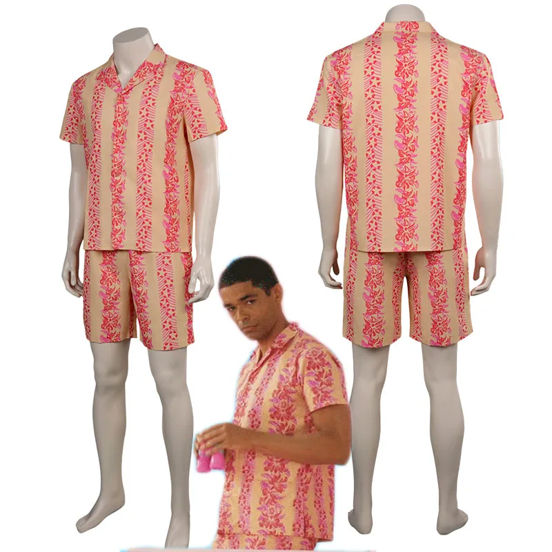 

Barbier ken Board Cosplay Costume Shirt Shorts For Adult Men Male Summer Casual Wear Outfits Outfits Halloween Carnival Suit
