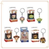 FUNKO POP Anime Toy Story Keychain Popular Doll Woody Buzz Lightyear Model Backpack Pendant Funny Christmas Gifts Toys Keychain 1