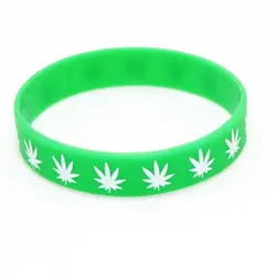 Hip Hop Minimalist Maple Leaf Fashion Jewelry Waterproof Silicone Bracelet (6)