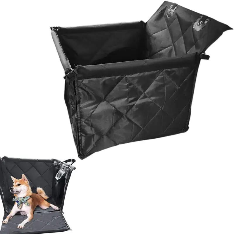 

Автомобильные сиденья для собак, мягкое Складное Сиденье-бустер для питомцев, регулируемое автомобильное защитное сиденье для собак, Котят, щенков, кошек
