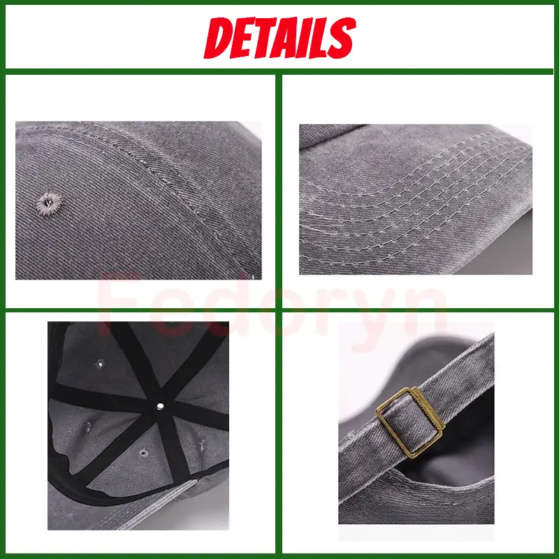 Fedoryn Custom Logo Baseball Cap for Men and Women DIY Design Letter Embroidery Retro Hat Customize Cap Graphic Print Wholesale - Image 6