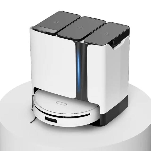 Intelligent Base Station Dirt Disposal Dust Collection Auto Empty Dock Self Cleaning And Washing Robot Vacuum Cleaner Mop