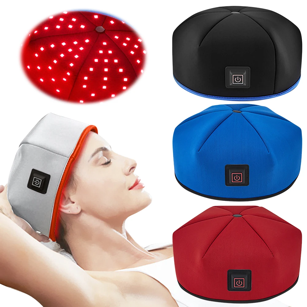 Red Light Hair Growth Cap Hair Growth Hat Red Light Therapy Cap Regrowth Beanie for Loss Treatments