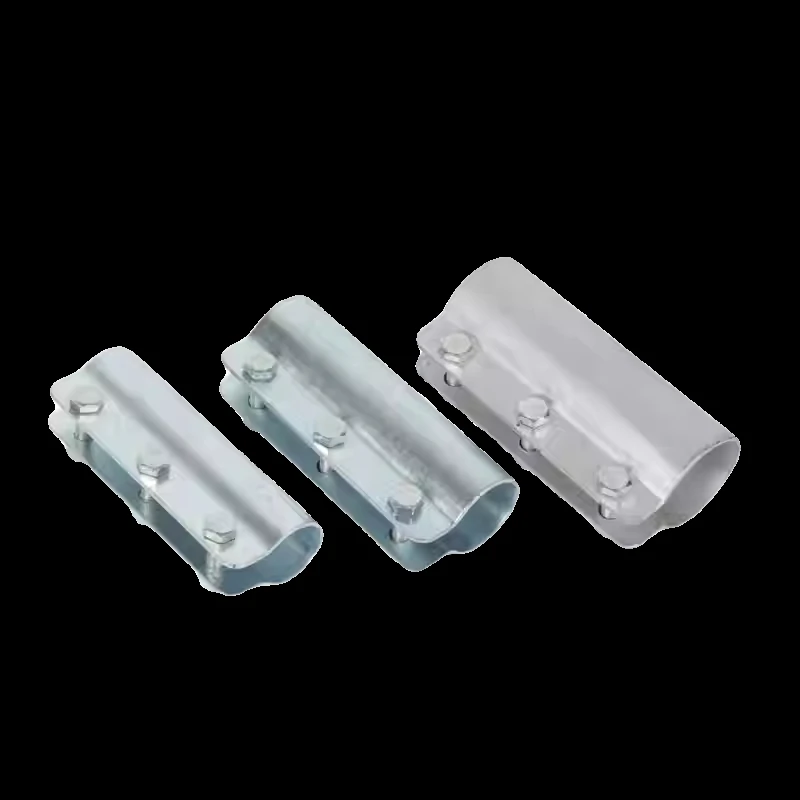 1 Pcs 25mm steel pipe connector, fixing component, galvanized pipe external joint, fixing clip fastener