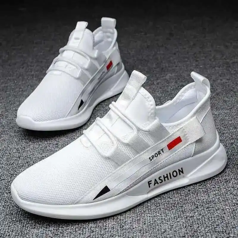 

Black White Loafers Men Fashion Running Shoes Breathable Comfortable Men's Sneakers Lightweight Casual Men Sports Shoes Skater