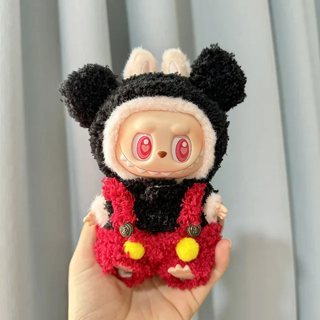 17cm Labubu II Idol Dolls Sitting Party Cute Mini Plush