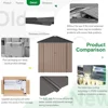 6 X 4FT Outdoor Storage Shed, Lockable Bike Shed, Garden Shed, and Tool Shed 2