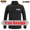 ELIKE High-Quality Half Zip Plush Sweater Custom Logo Print Personal Design 6 Colors Men And Women Embroidery New Sweatershirt 1