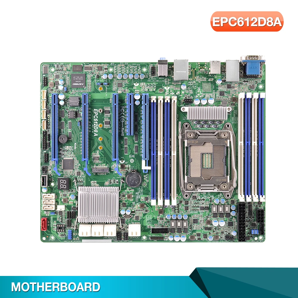 

EPC612D8A Server Motherboard For ASROCK LGA2011 DDR4 Support E5-1600/2600 V3/V4 High-Quality