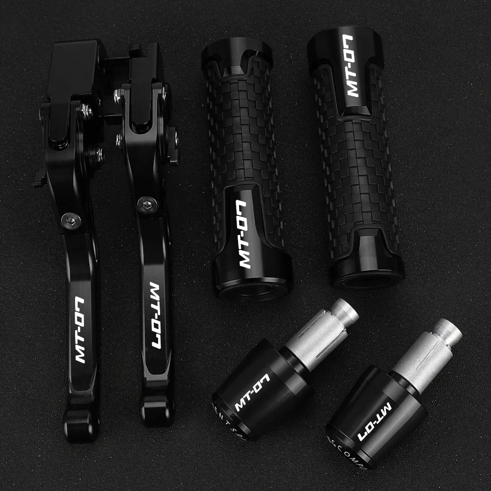 

For YAMAHA MT07 MT-07 2014 2015 2016 2017 2018 2019 2020 2021 MT 07 Motorcycle Brake Clutch Levers Handlebar Hand Grips ends