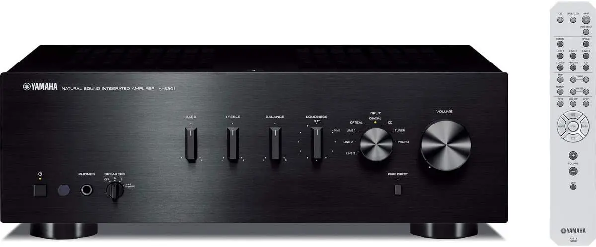 

A-S301BL встроенный стереоусилитель естественного звука (черный)