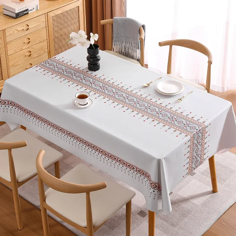 

Rectangular fashion high class waterproof tablecloth yellow
