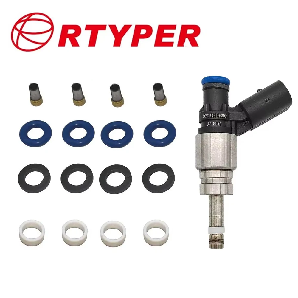 スタクリキット　アンシン 4set GDI Fuel Injector Repair Kits Oring Seal PTFE For JSD7-41A