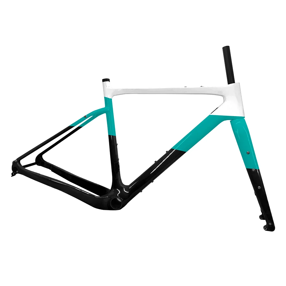 T1000 Carbon Gravel Rahmen 700C * 45C Gewinde Tretlager T47 Disc Bremse Gravel Fahrrad Frameset Flare Integrierte Lenker – Detail 21