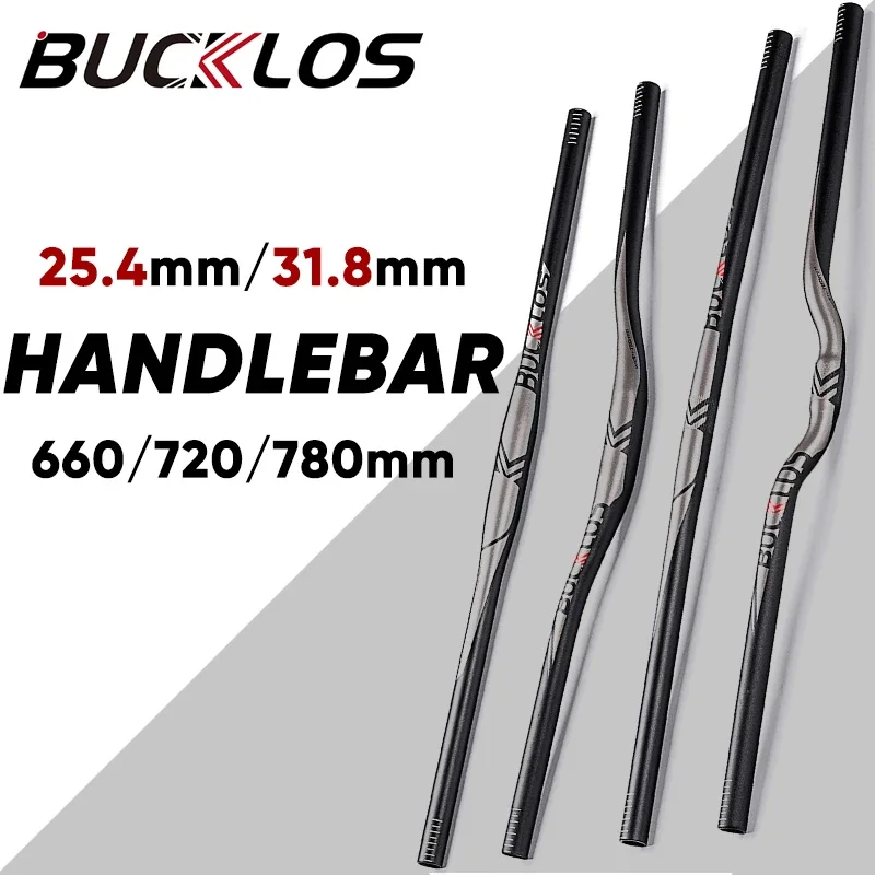 31.8mm MTB Handlebar 660mm 720mm 760mm Mountain Bike Handlebar 25.4mm Ultralight Aluminum Bicycle Accessories bicycle accessories bicycle handlebar
