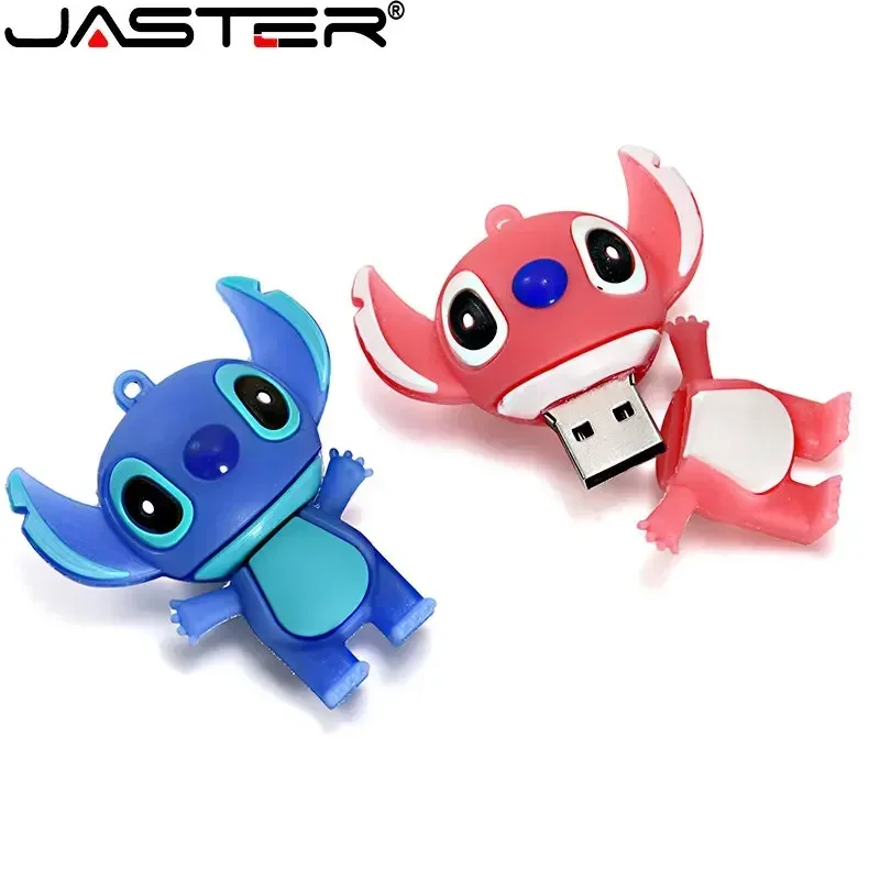 Jaster Usb Flash Drives Cartoon Multi Estilo Boneca Bonito 64gb Azul 32gb Rosa Presente Chaveiro 16gb Pen Drive Presente Criativo Férias - Imagem 5